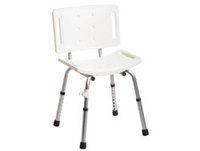 Photograph of Easy Care shower chair with back.